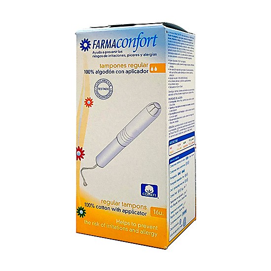 Farmaconfort Tampones regular algodón 16 Imagen de Farmaconfort Tampones regular algodón 16