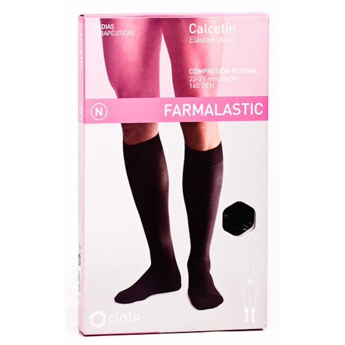 CALCETIN FARMALASTIC NORMAL NEGRO T/MED Imagen de CALCETIN FARMALASTIC NORMAL NEGRO T/MED