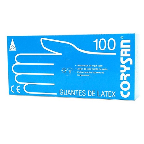 GUANTES CORYSAN LATEX T/PEQUEÑO 100 UND. Imagen de GUANTES CORYSAN LATEX T/PEQUEÑO 100 UND.