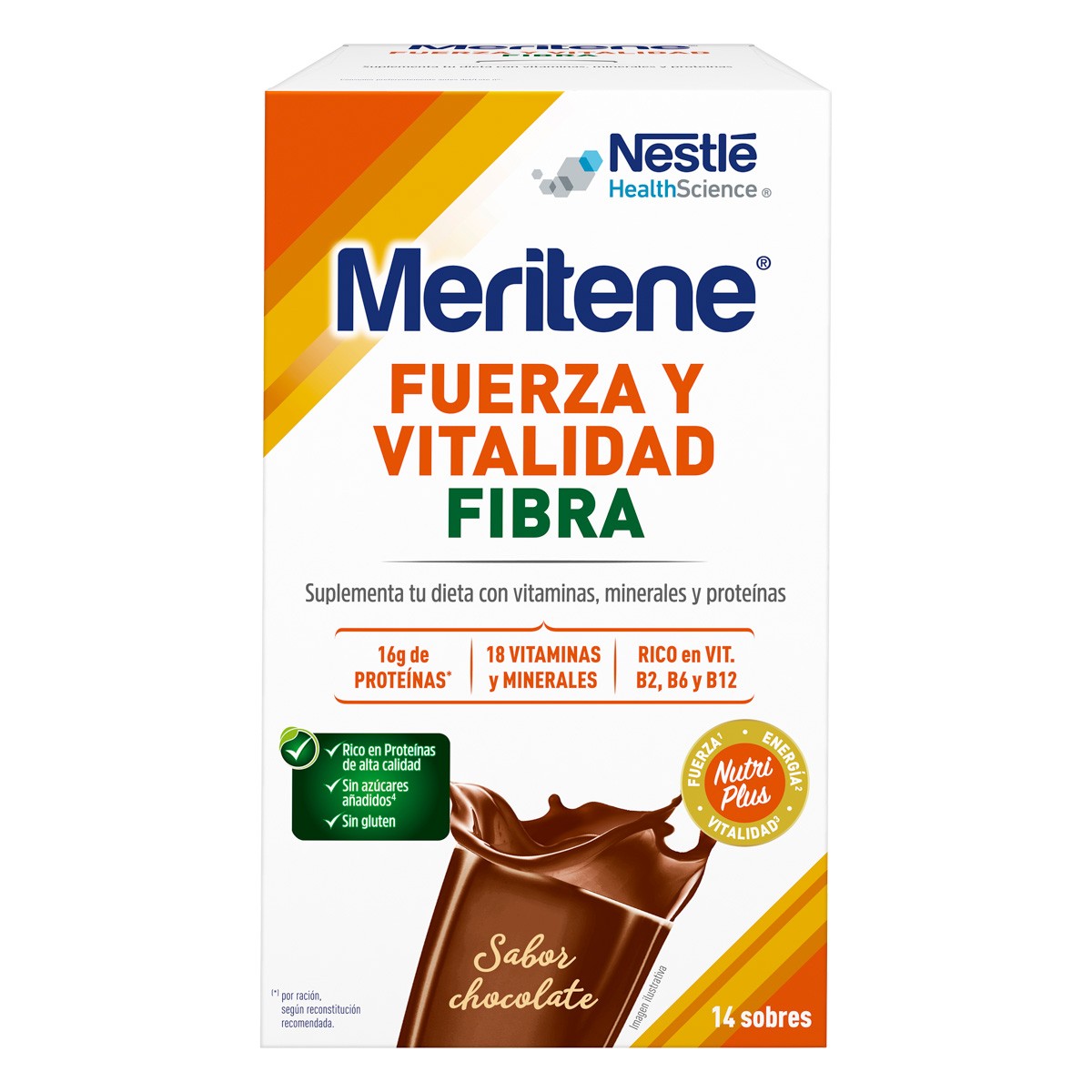 Maritene Batido de Fibra en Polvo sabor Chocolate 14 sobres Imagen de Maritene Batido de Fibra en Polvo sabor Chocolate 14 sobres