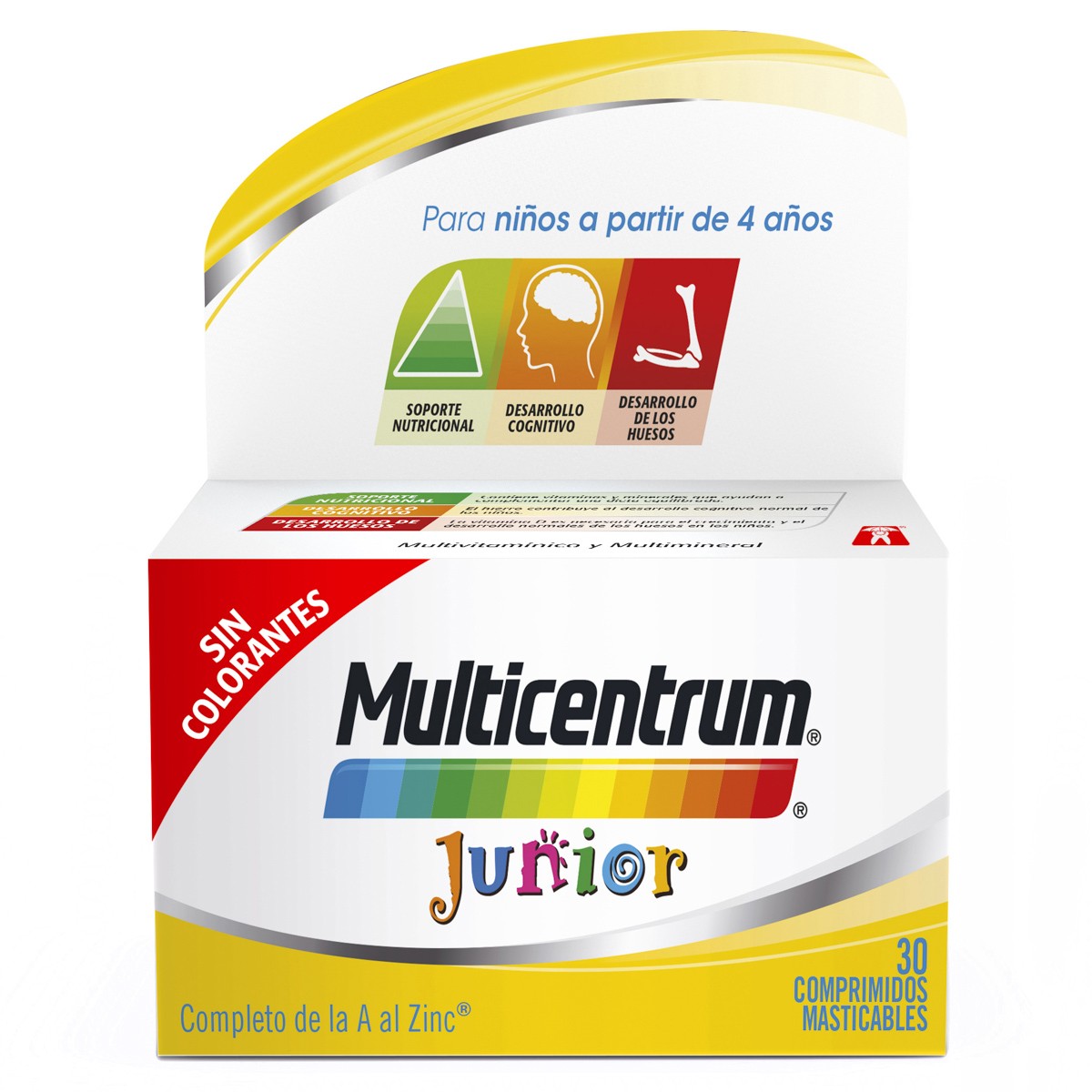 Multicentrum junior 30 comprimidos masticables Imagen de Multicentrum junior 30 comprimidos masticables