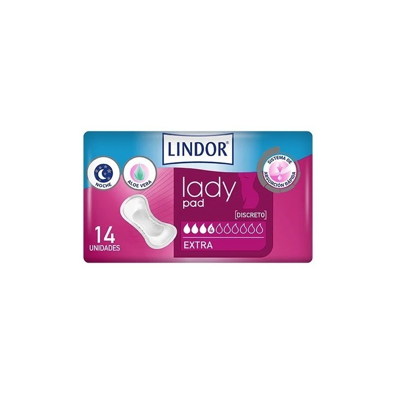 Lindor premium lady pad extra 4 gotas Imagen de Lindor premium lady pad extra 4 gotas