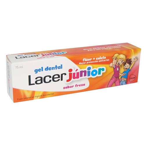 Lacer junior gel dental fresa 75ml Imagen de Lacer junior gel dental fresa 75ml