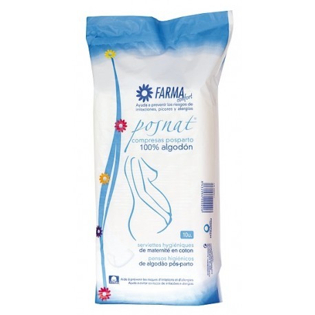 COMPRESA FARMACONFORT POSTPARTO ALGODON Imagen de COMPRESA FARMACONFORT POSTPARTO ALGODON