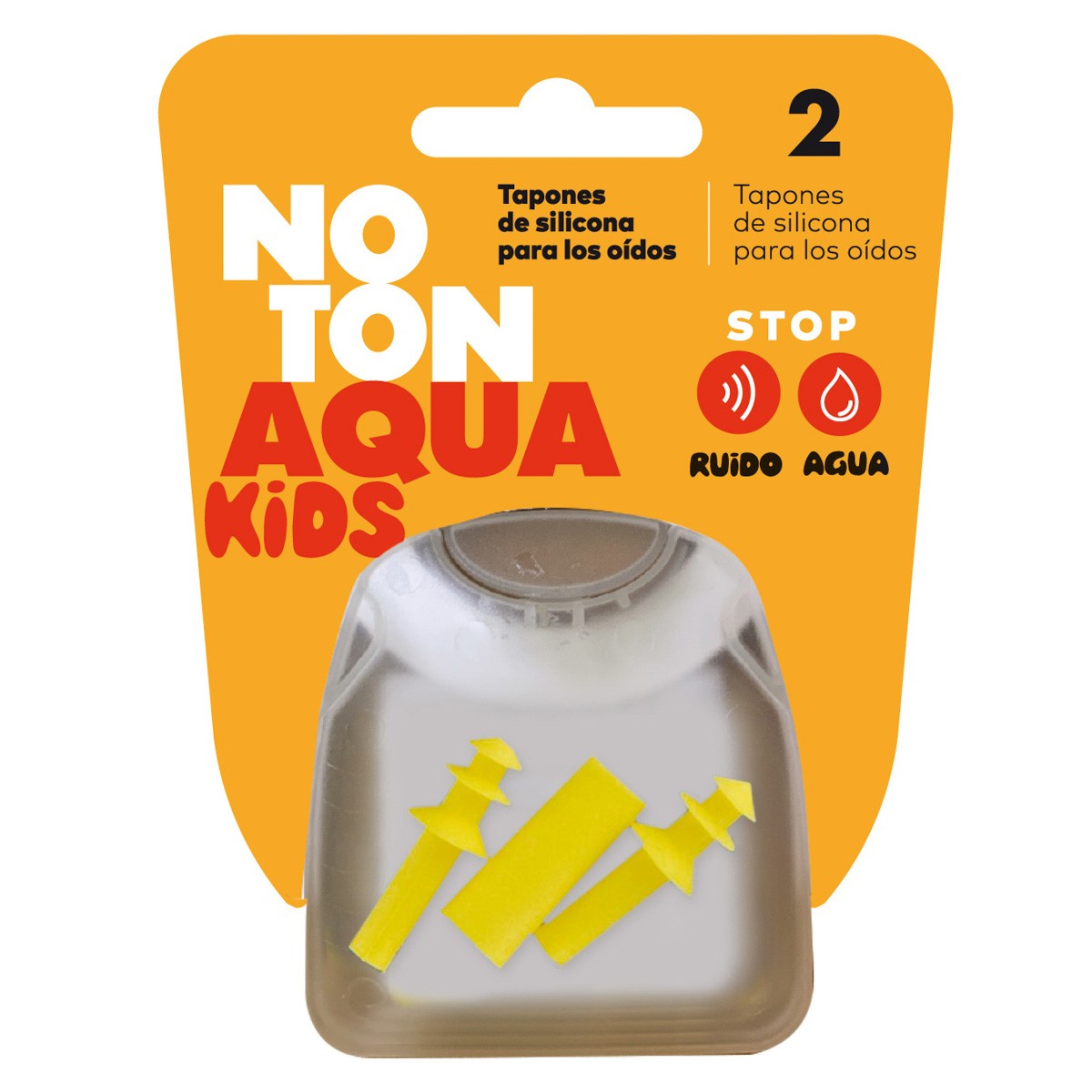 Imagen de TAPONES OIDO NOTON AGUA INFANTIL 1 PAR