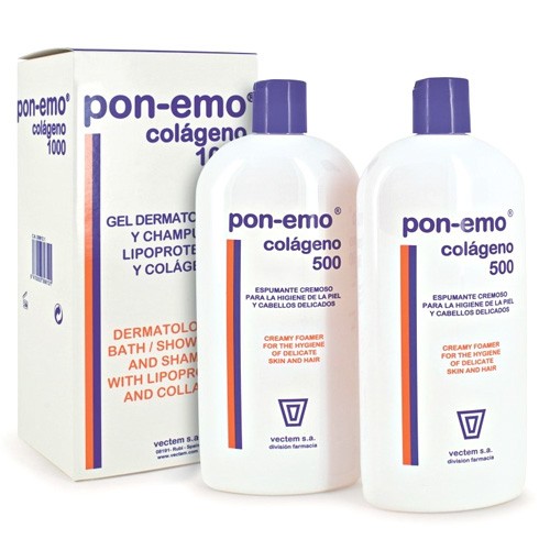 Pon-emo colageno gel/champú 2x500ml Imagen de Pon-emo colageno gel/champú 2x500ml