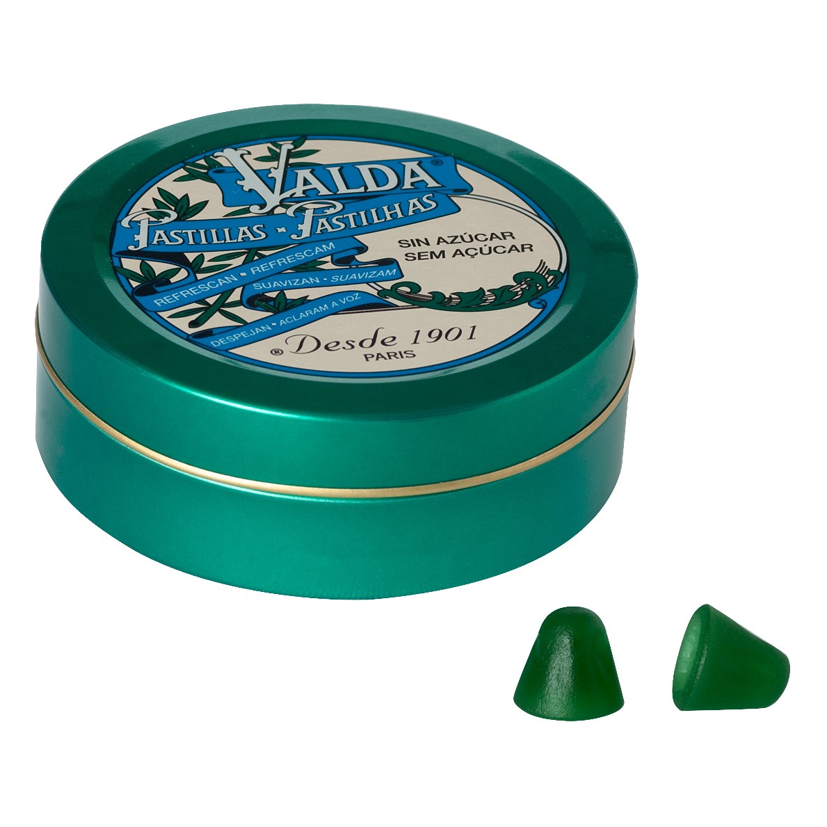 Pastilla Valda menta sin azúcar 50uds Imagen de Pastilla Valda menta sin azúcar 50uds