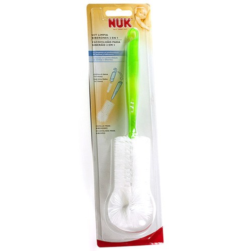 Nuk Set Limpia Biberones 2 en 1 1u Imagen de Nuk Set Limpia Biberones 2 en 1 1u