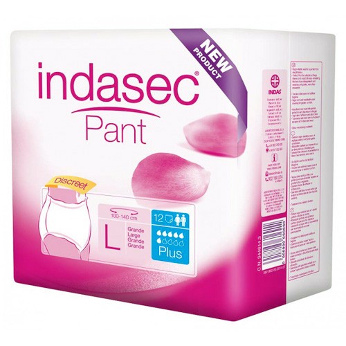 Indasec pant plus talla grande 12 unidades Imagen de Indasec pant plus talla grande 12 unidades