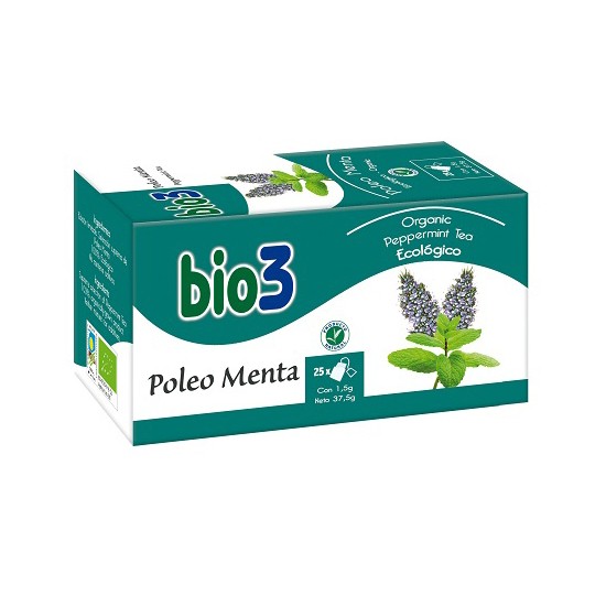 Bio3 poleo menta ecológico 25 bolsitas Imagen de Bio3 poleo menta ecológico 25 bolsitas