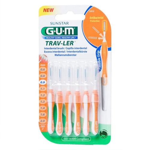 GUM CEPILLO INTERDENTAL TRAVLER 1412 0,9 Imagen de GUM CEPILLO INTERDENTAL TRAVLER 1412 0,9