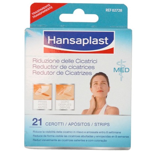 Hansaplast cicatrices 3,8cmx6,8cm 21 apósitos Imagen de Hansaplast cicatrices 3,8cmx6,8cm 21 apósitos