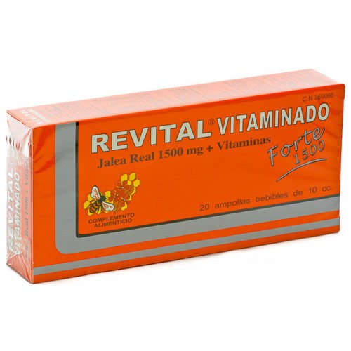 REVITAL VITAMINADO FORTE 20 AMP. 1500 MG Imagen de REVITAL VITAMINADO FORTE 20 AMP. 1500 MG