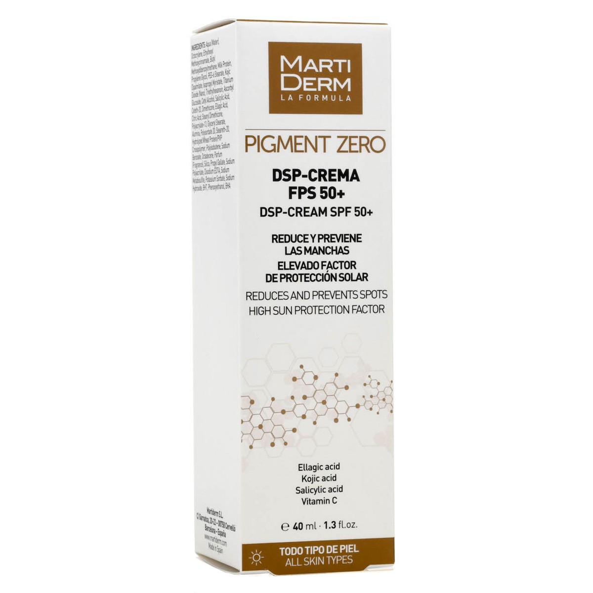 MartiDerm Pigment Zero DSP Crema Despigmentante FPS 50+ 40 ml Imagen de MartiDerm Pigment Zero DSP Crema Despigmentante FPS 50+ 40 ml