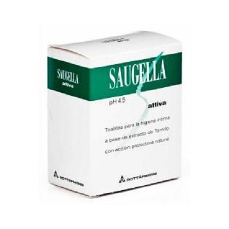 SAUGELLA ATTIVA TOALLITAS 10 UDS. Imagen de SAUGELLA ATTIVA TOALLITAS 10 UDS.