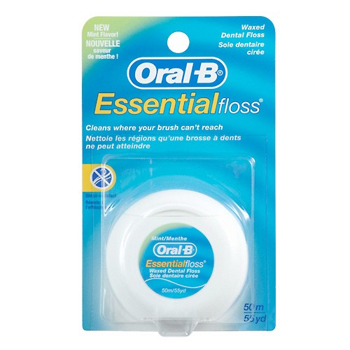 OralB essential floss seda dental menta 50m Imagen de OralB essential floss seda dental menta 50m