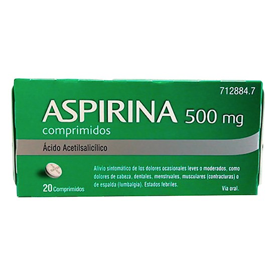 Imagen de ASPIRINA 500 mg comprimidos 
