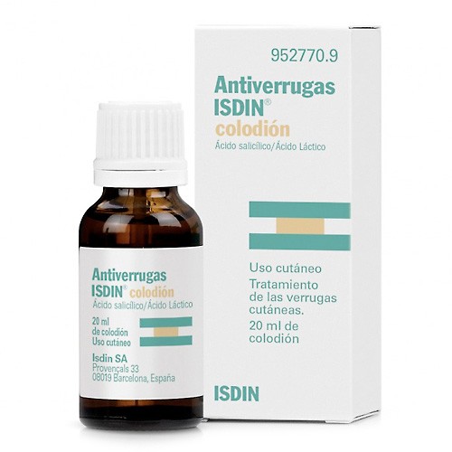 Antiverrugas Isdin colodión solución tópica 20ml Imagen de Antiverrugas Isdin colodión solución tópica 20ml