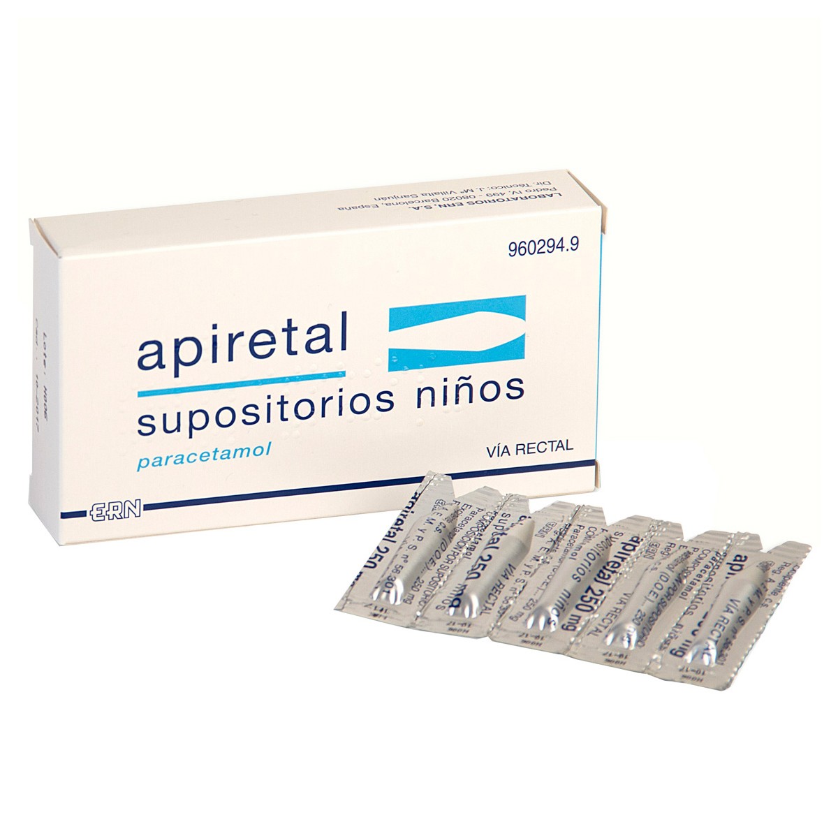 Apiretal supositorios niños Imagen de Apiretal supositorios niños
