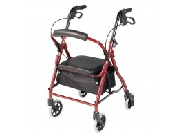 Ayudas Dinámicas Andador Rollator Estrecho LOW AD185 Rojo