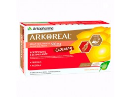 Arkopharma Arkoreal jalea real energía con ginseng sin azúcares 20 ampollas